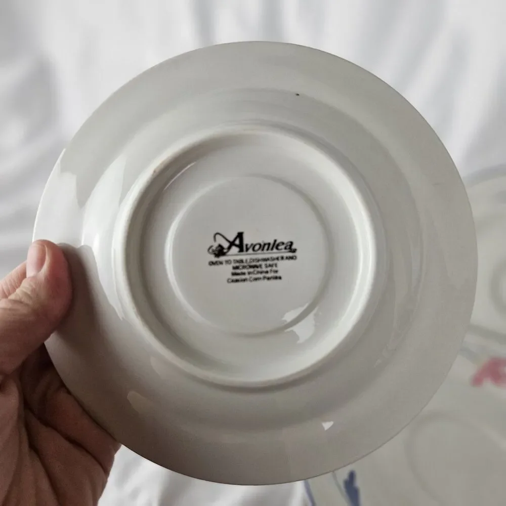 Lot of 6 AVONLEA by Citation Com Panies Saucer  Plates Vintage No Chips